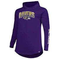 Men's Fanatics Purple Baltimore Ravens Big & Tall Front Runner Pullover Hoodie