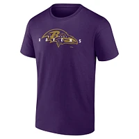 T-shirt coordonné violet pour hommes Fanatics Baltimore Ravens