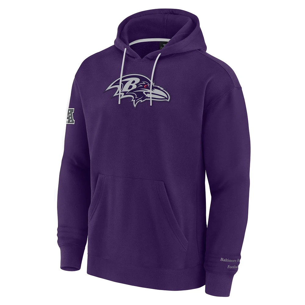 Men's Fanatics Purple Baltimore Ravens Elements Pace Pullover Hoodie