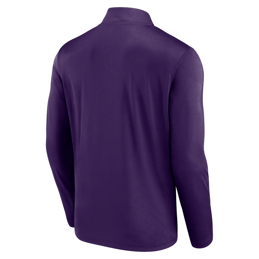 Men's Fanatics  Purple Baltimore Ravens Head-to-Head Quarter-Zip Top