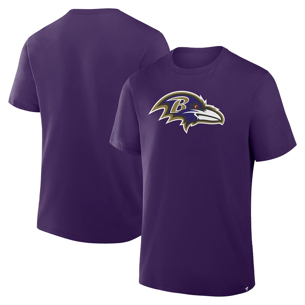 T-shirt en coton violet fanatiques pour hommes Baltimore Ravens Legacy