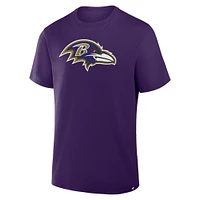 T-shirt en coton violet fanatiques pour hommes Baltimore Ravens Legacy