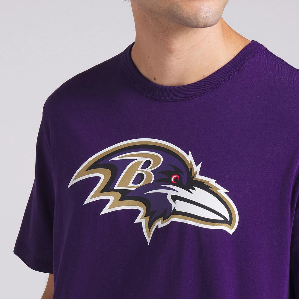 T-shirt en coton violet fanatiques pour hommes Baltimore Ravens Legacy