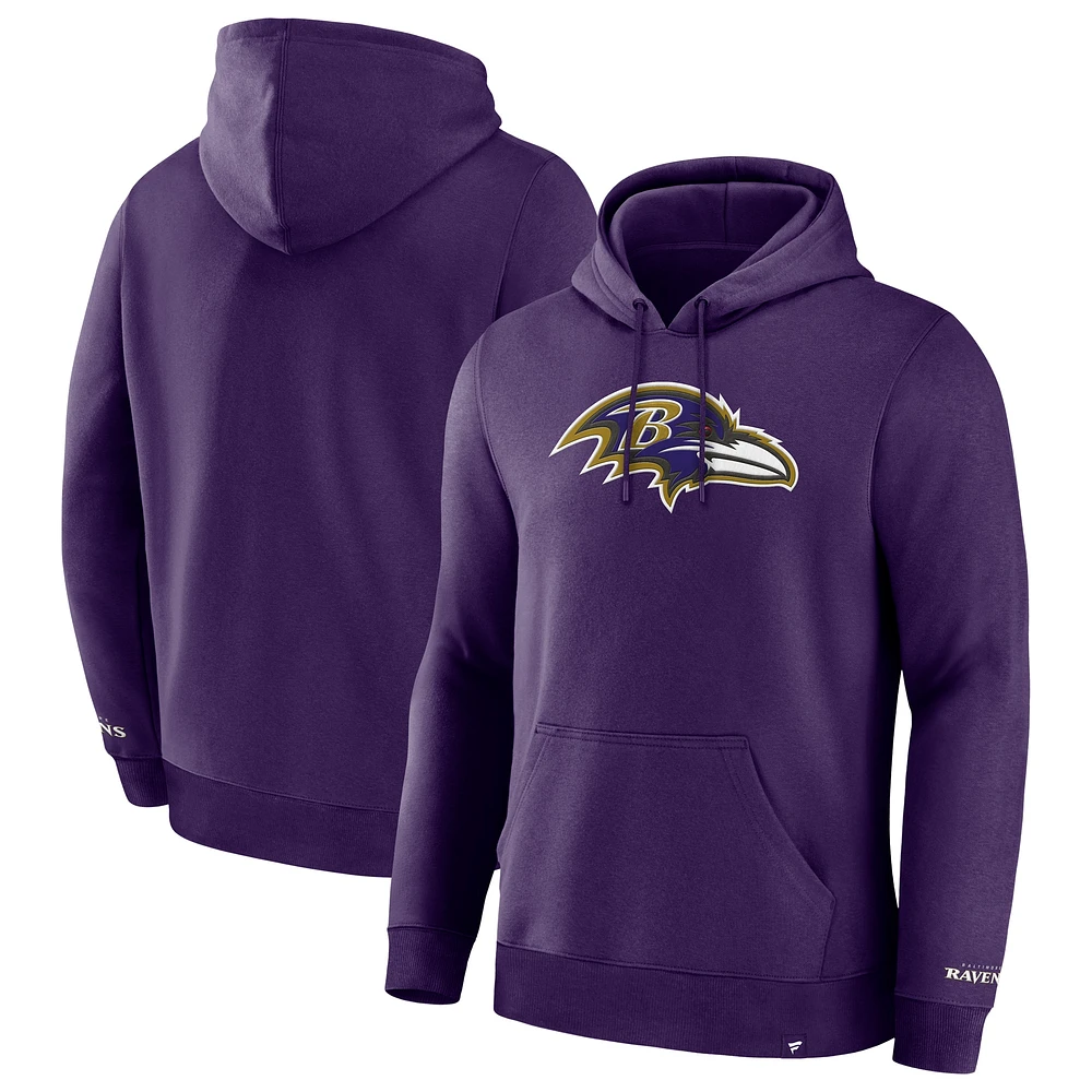 Men's Fanatics  Purple Baltimore Ravens Legacy Fleece Pullover Hoodie