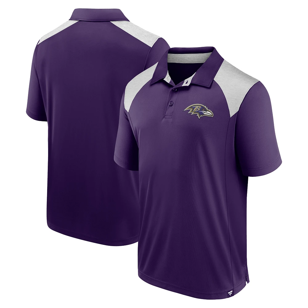 Polo primaire violet Baltimore Ravens Fanatics pour hommes