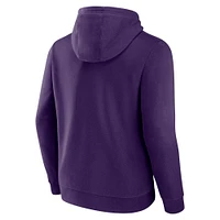 Men's Fanatics Purple Baltimore Ravens Pylon Outline Pullover Hoodie