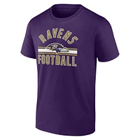 Men's Fanatics Purple Baltimore Ravens Standard Arch Stripe T-Shirt