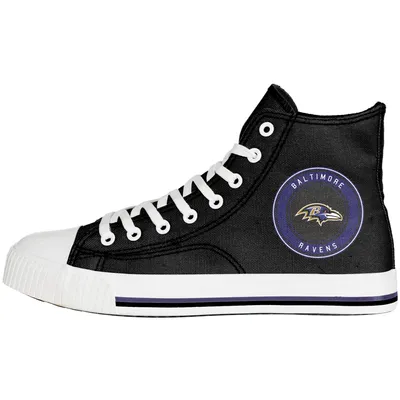 Baltimore Ravens FOCO High Top Canvas Sneakers