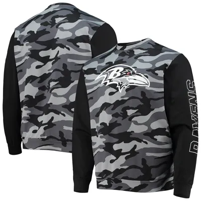 Baltimore Ravens FOCO Camo Long Sleeve T-Shirt - Black