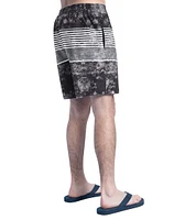 Short de bain G-III Sports by Carl Banks pour homme, noir/gris