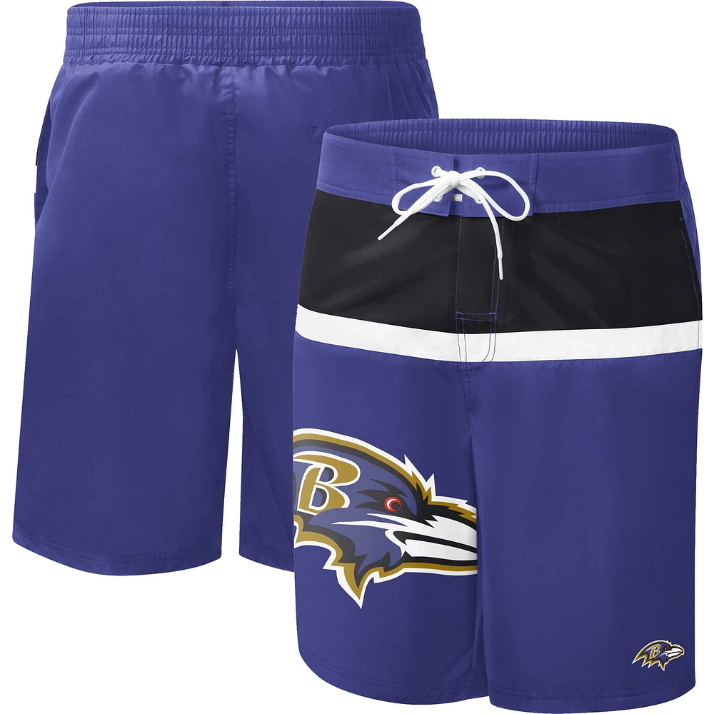 Maillot de bain pour homme G-III Sports by Carl Banks Ravens Baltimore, violet