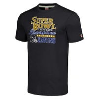 T-shirt à trois mélanges pour homme Homage Charcoal Baltimore Ravens Super Bowl Classics