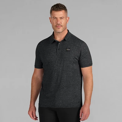 Polo à quatre points noir Baltimore Ravens de J. Palmer pour homme