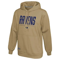 Men's Khaki Baltimore Ravens Top Ranked Pullover Hoodie