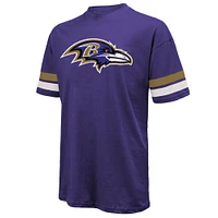 T-shirt surdimensionné avec nom et numéro pour hommes Majestic Threads Derrick Henry violet Baltimore Ravens