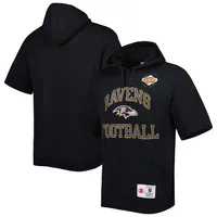 Pittsburgh Steelers Mitchell & Ness Short Sleeve Fleece Hoodie