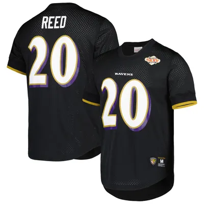 Men's Baltimore Ravens Ed Reed Nike Black Retired Player RFLCTV Limited  Jersey