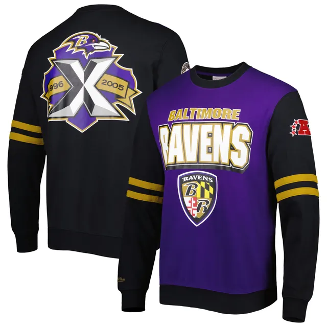 Mitchell & Ness Gold Minnesota Vikings All Over 2.0 Pullover Sweatshirt