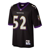 Men's Mitchell & Ness Ray Lewis Black Baltimore Ravens 2004 Authentic Throwback Retired Player Jersey