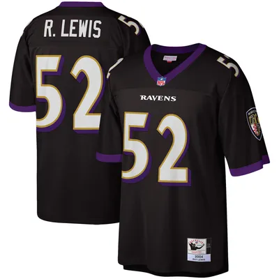 Men's Mitchell & Ness Ray Lewis Purple Baltimore Ravens Retired Player Name Number Mesh Top Size: Medium