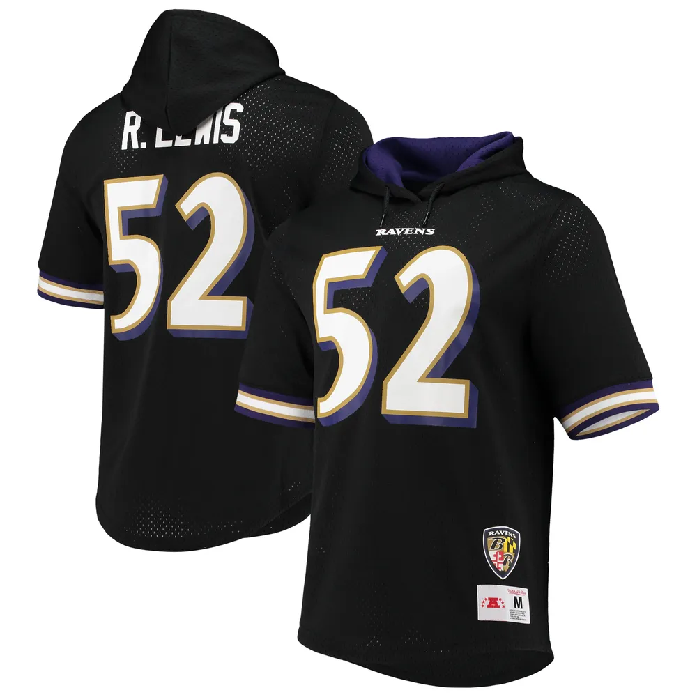 Lids Ray Lewis Baltimore Ravens Mitchell & Ness Retired Player Mesh Name  Number Hoodie T-Shirt - Black