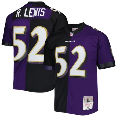 Mitchell & Ness Men's Randy Moss Purple and Gold Minnesota Vikings Big Tall  Split Legacy Retired Player Replica Jersey