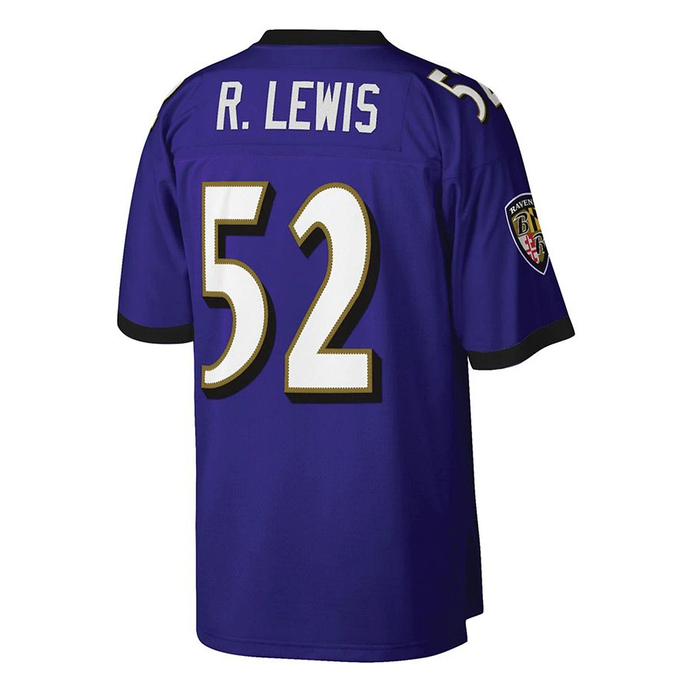 Men's Mitchell & Ness Ray Lewis Purple Baltimore Ravens Big Tall 2000 Retired Player Replica Jersey