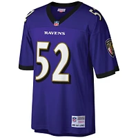 Maillot réplique Mitchell & Ness Ray Lewis violet Baltimore Ravens Legacy pour hommes