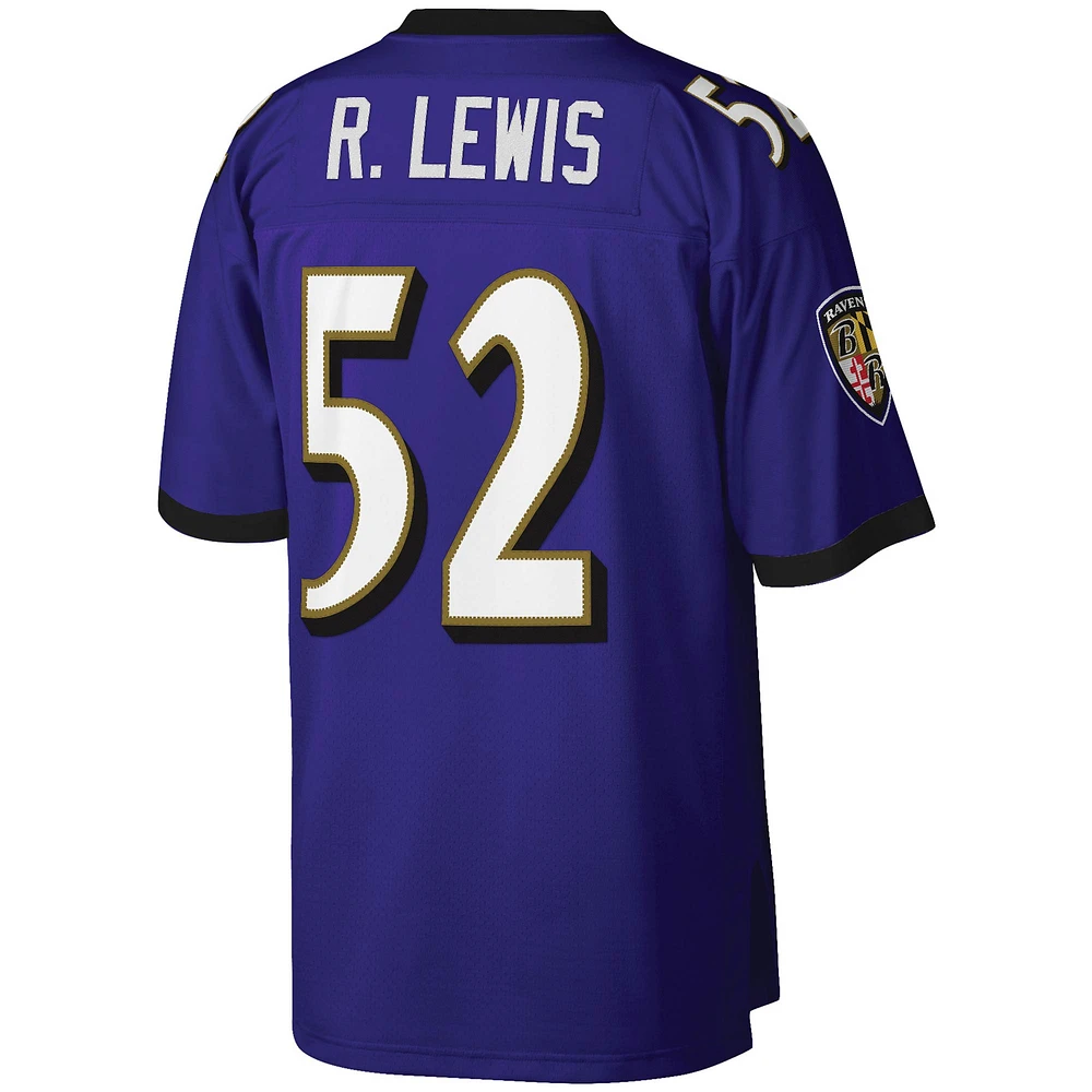 Men's Mitchell & Ness Ray Lewis Purple Baltimore Ravens Legacy Replica Jersey