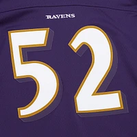 Men's Mitchell & Ness Ray Lewis Purple Baltimore Ravens Player Name Number Hoodie Legacy Jersey