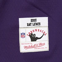 Men's Mitchell & Ness Ray Lewis Purple Baltimore Ravens Player Name Number Hoodie Legacy Jersey