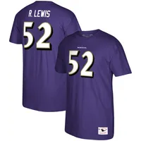 Men's Homage Ray Lewis Heathered Purple Baltimore Ravens NFL Blitz Retired  Player Tri-Blend T-Shirt