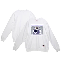 Sweat-shirt à capuche blanc The Crest des Baltimore Ravens de Mitchell & Ness x Bud Light pour homme