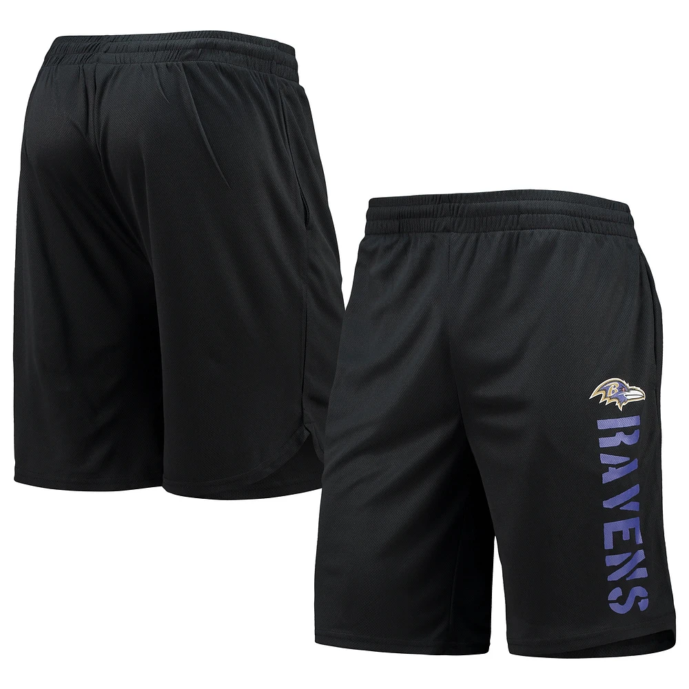 Men's MSX by Michael Strahan Black Baltimore Ravens Training Shorts