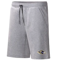 Men's MSX by Michael Strahan Heather Gray Baltimore Ravens Trainer Shorts