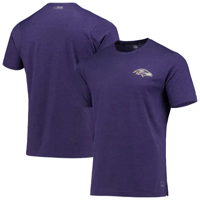 Men's Majestic Purple Baltimore Ravens V Tie-Dye T-Shirt