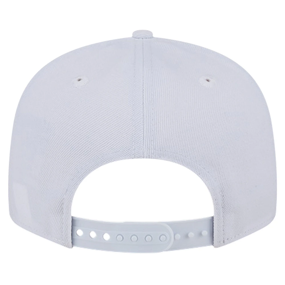 Men's New Era Baltimore Ravens Main White on White 9FIFTY Snapback Hat