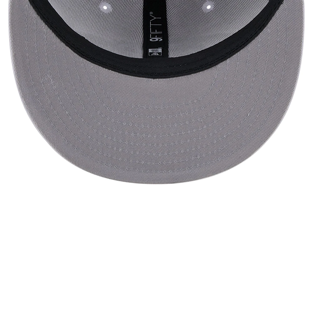Men's New Era Baltimore Ravens Main White on White 9FIFTY Snapback Hat