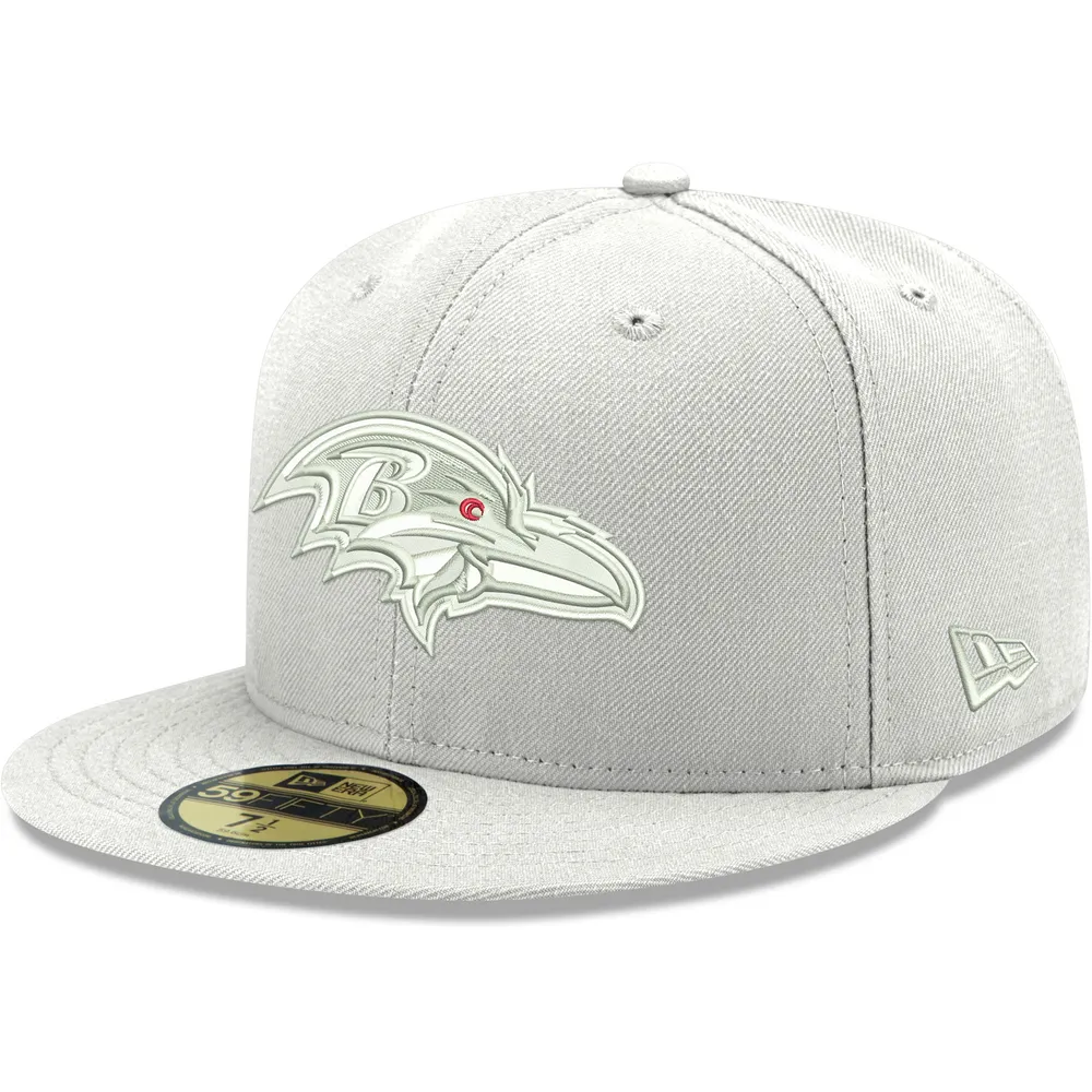 Lids Baltimore Ravens New Era White on 59FIFTY Fitted Hat