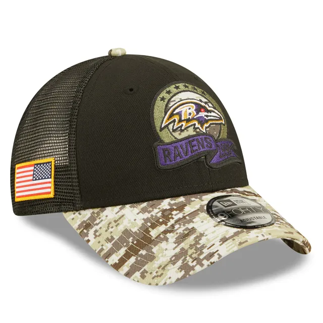 Men's New Era Black Baltimore Ravens 2022 Salute to Service Low Profile 59FIFTY Fitted Hat