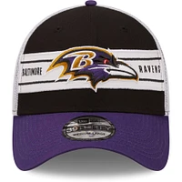 Men's New Era Black/Purple Baltimore Ravens Team Banded 39THIRTY - Flex Hat