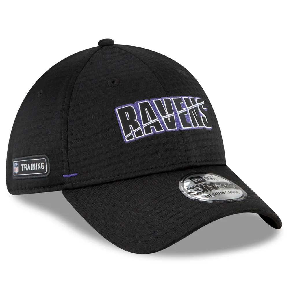 Baltimore Ravens 2021 NFL SIDELINE HOME Black Fitted Hat