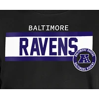 Men's New Era  Black Baltimore Ravens 3rd Down High Density Print T-Shirt