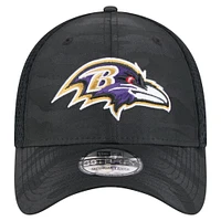 Casquette 39THIRTY Flex Active Camo Baltimore Ravens de New Era pour homme, noire