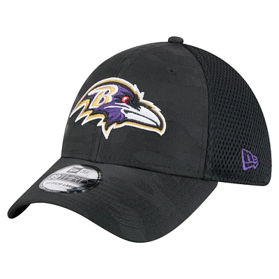 Casquette 39THIRTY Flex Active Camo Baltimore Ravens de New Era pour homme, noire