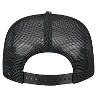 Casquette de golf à visière snapback Baltimore Ravens Adventure Pattern New Era noire pour homme