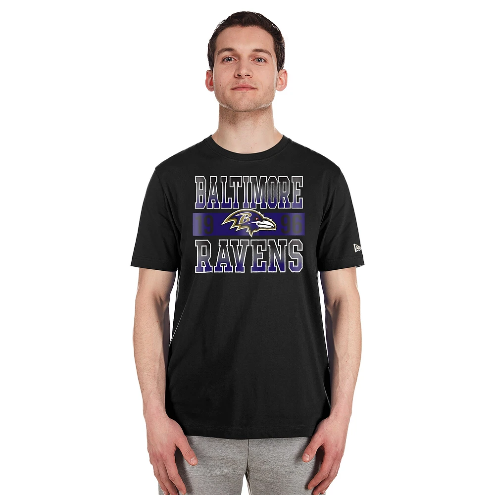 Men's New Era Black Baltimore Ravens City Team T-Shirt