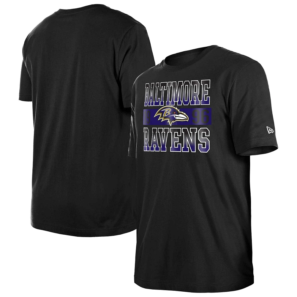 T-shirt noir New Era City Team Baltimore Ravens pour homme