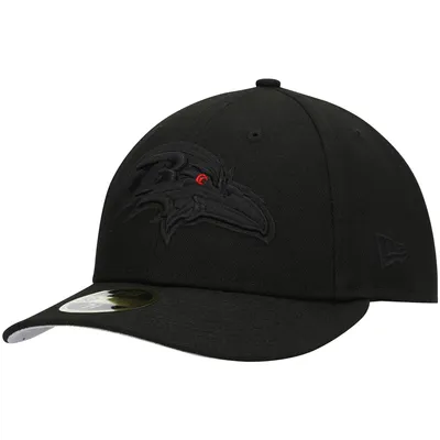 New Era Men's White Baltimore Ravens Omaha Alternate Logo 59FIFTY Fitted Hat