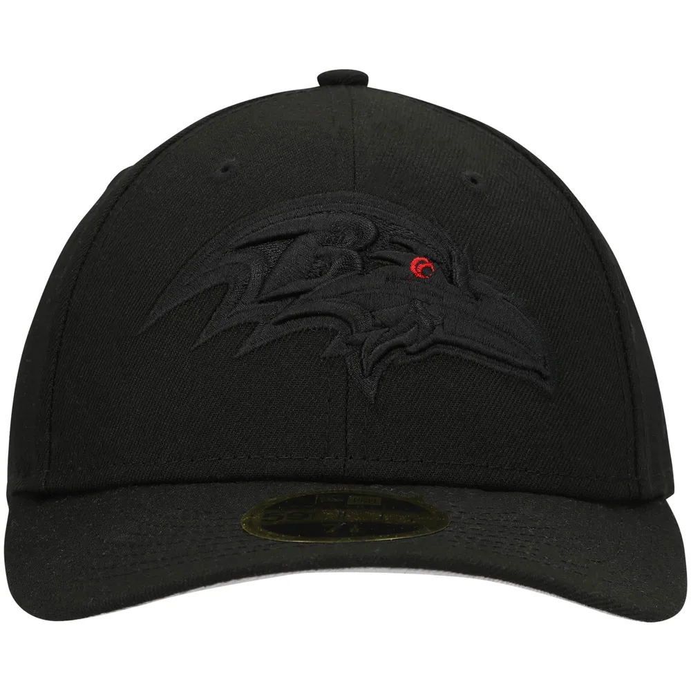 Men's New Era Black Baltimore Ravens Eye on Low Profile 59FIFTY II Fitted Hat